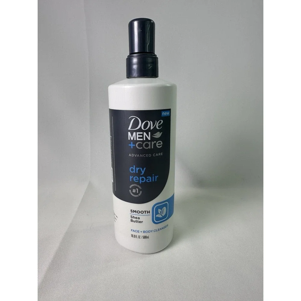 DOVE MEN + CARE Advanced Care Face + Body‎ Cleanser Dry Repair for Dry Skin 16.9